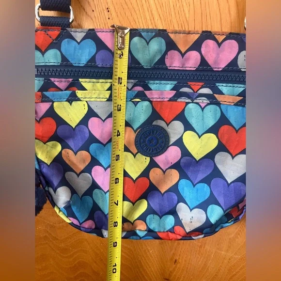 Kipling Emmylou Multicolor Heart Crossbody Bag - Picture 9 of 14